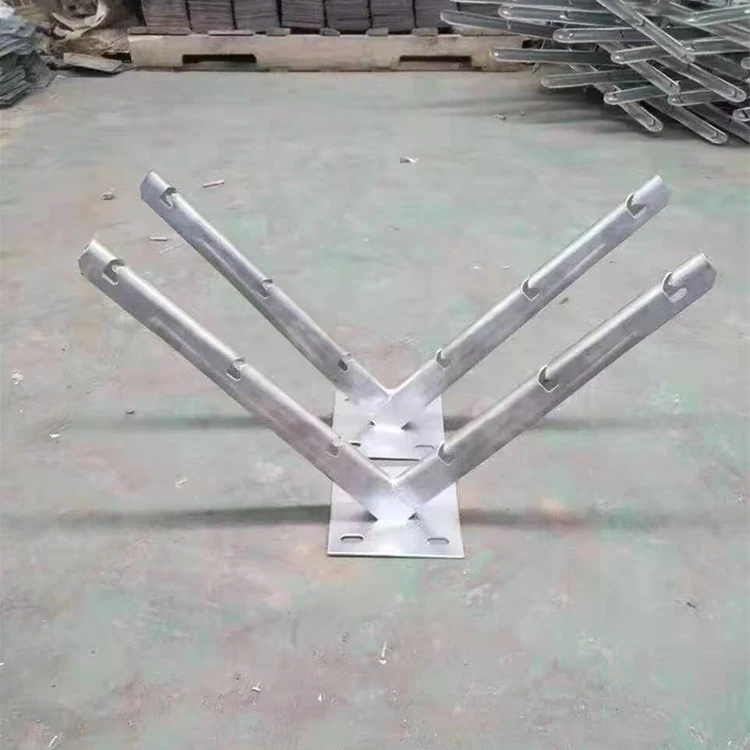 Price Barbed Wire Double Razor Tape Brackets For Concrete And Brick Fences With Reinforced Barbed