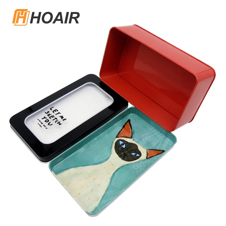 school math geometry set metal tin box Mathematical set math set