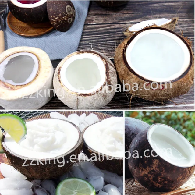 old coconut coconut peel cutting open machine for cooking soup