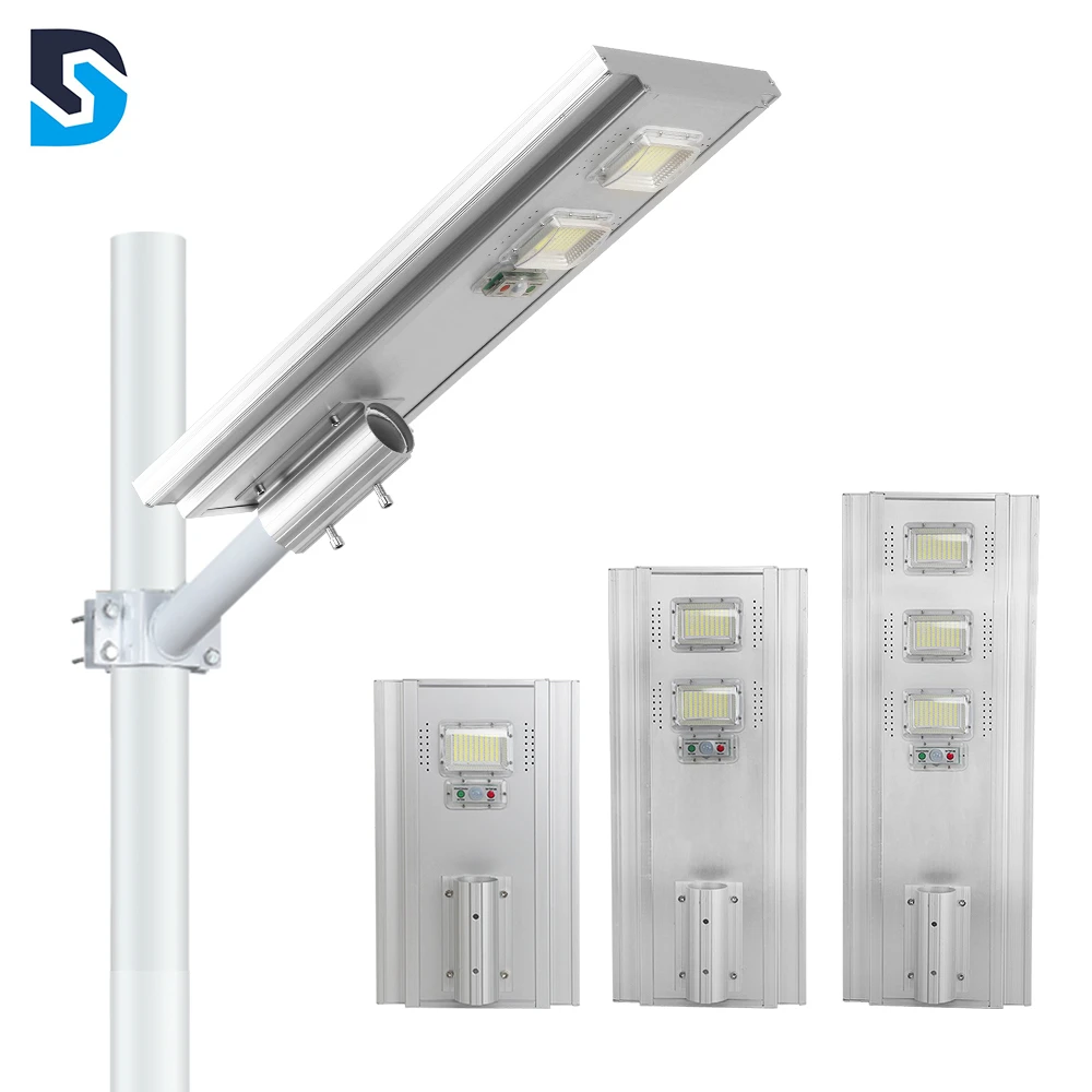 30w 60w 90w 120w 150w Solar Powered Smd Ip65 Waterproof Integrated All In One LED Solar Streetlight