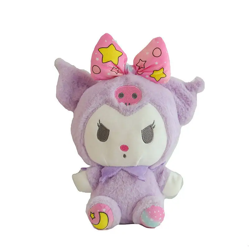 Aolan Japan Figure Cinnamonroll Kt Cat Kuromi My Melody Mini Kawaii Kitten Plush Cartoon Jade Guigou Plush Toy 20cm Kids Gift