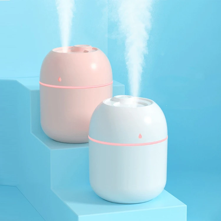 Hot Sale 220ml H2o Mini Cup Spray Mist Humidifier Double Wet Aroma Essential Oil Diffuser Car Usb Air Humidifier