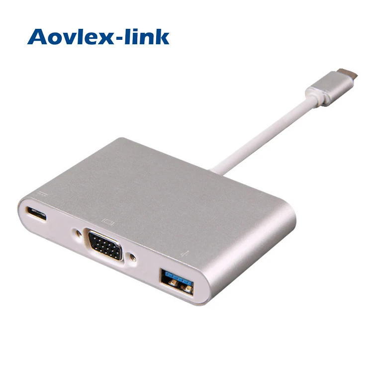 USB 3,1 тип-c к HDTV VGA Тип C USB 3,0 мужчина многопортовый USB C адаптер для mac book