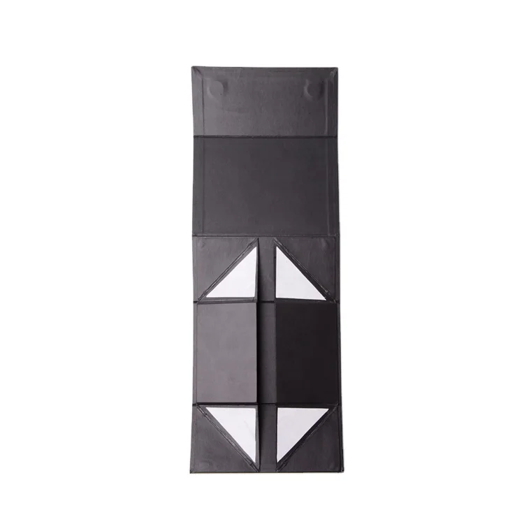 
Black Cardboard Gift Box Packaging Folding Paper Box 
