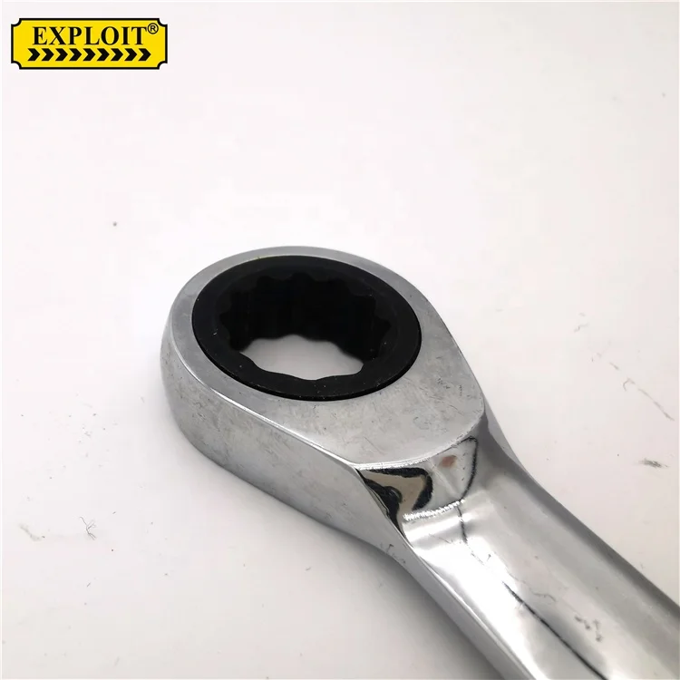 Heavy Duty Auto Car Repair Multi Hand Open End Ring Ratcheting Tool Portable Universal 10mm Ratchet Spanner Wrench Set