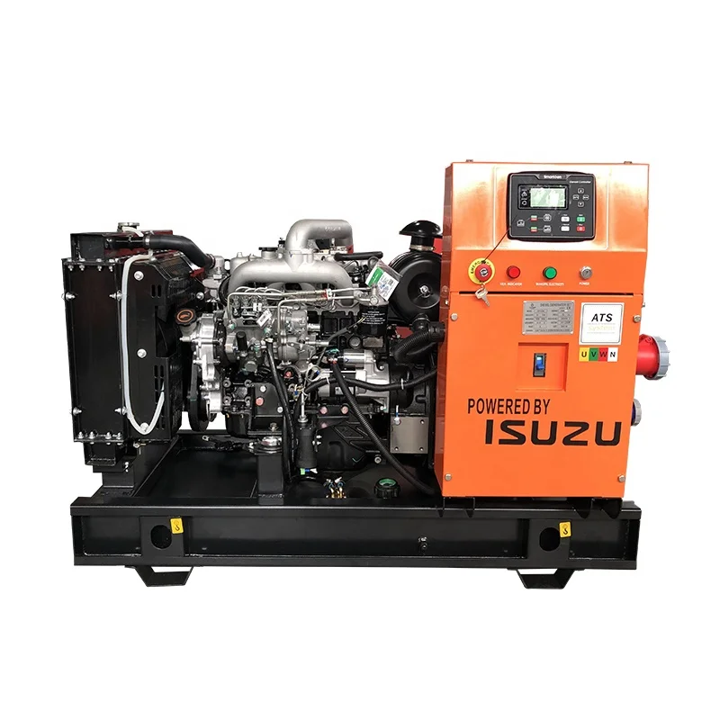 30kVA Isuzu Powered Open Type Diesel Generator With Socket Power Generator For Home Use