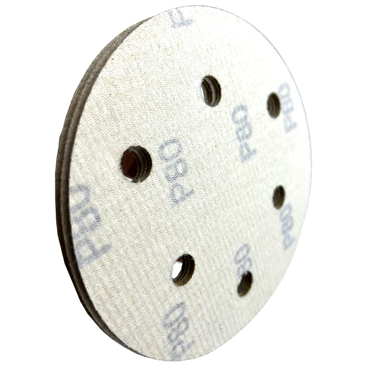 Hook and Loop Gold Sanding Disc Yellow Sanding Disc Aluminum Oxide Abrasive Sand Disc for Automotive