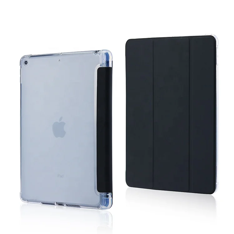 Tri-fold Cases For iPad 5th 6th 7th 8th Generation Tablet Protective Case Light Weight with Pencil Holder