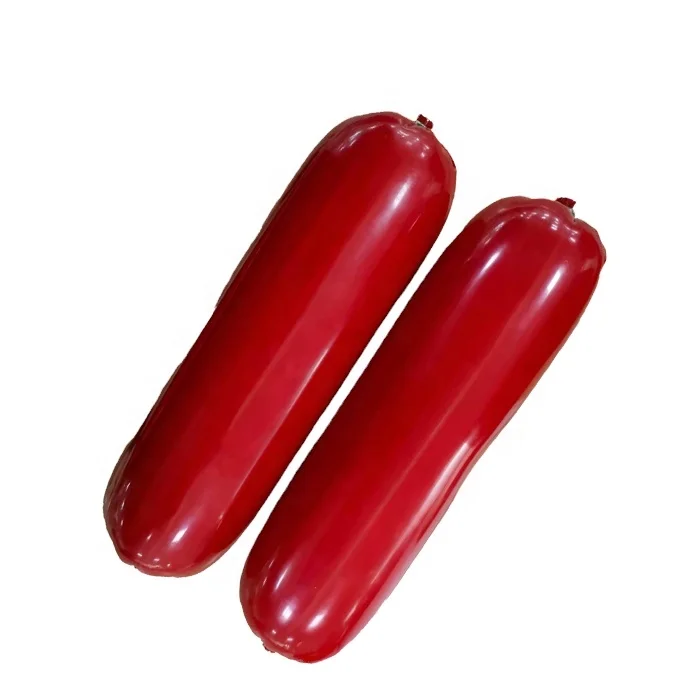 Factory Direct sale PVDC Printed Plastic Sausage Casing can be cooked easy peeling plastic sausage casing from China
