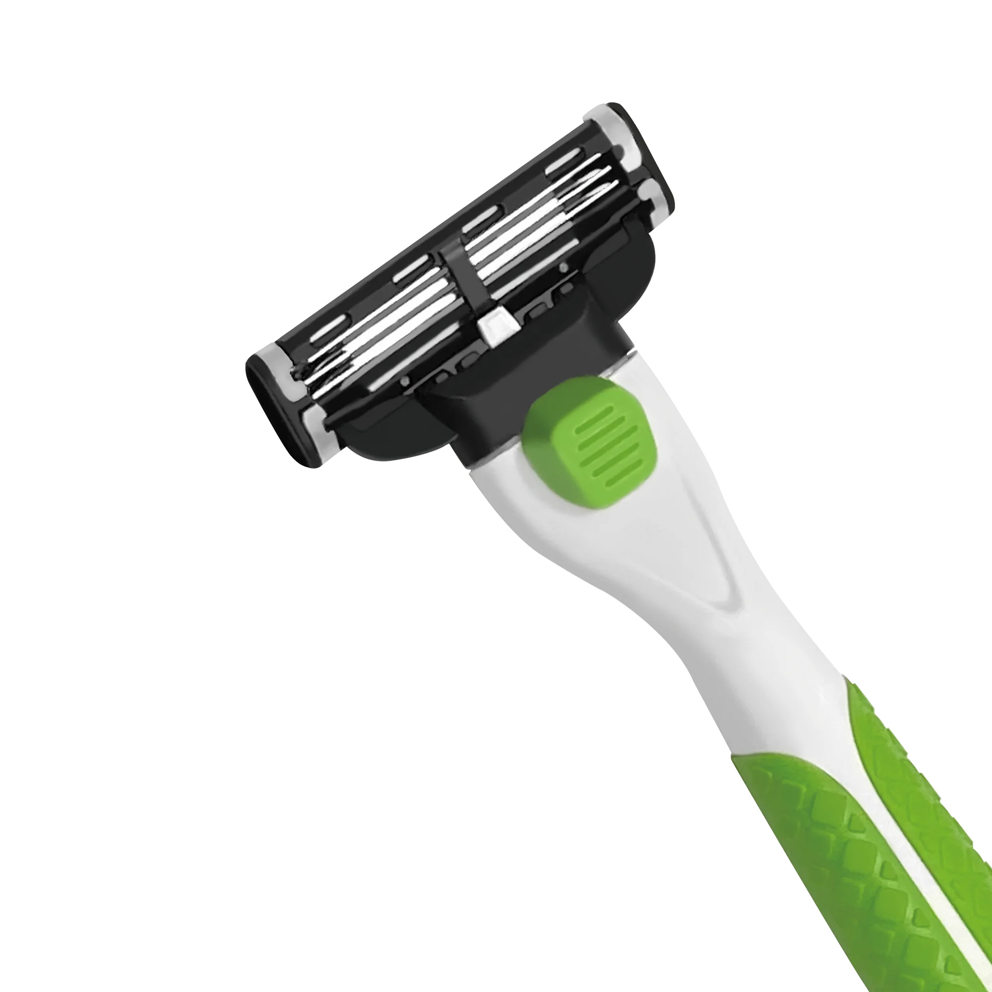 Cheap 3 layers blade cartridge abs-tpe shaving system razor stainless steel metal shaving razor