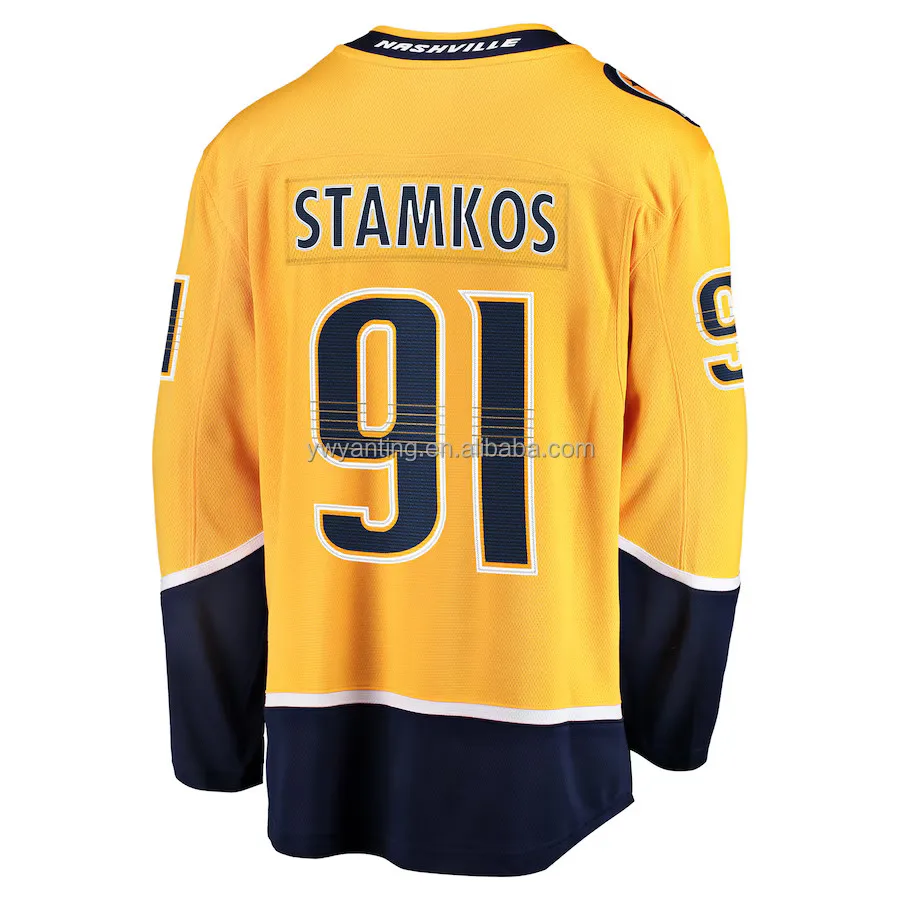 Хищники 2024 Нэшвилля футболки с вышивкой спортивная одежда #59 Josi #91 Stamkos #81 #9 #74