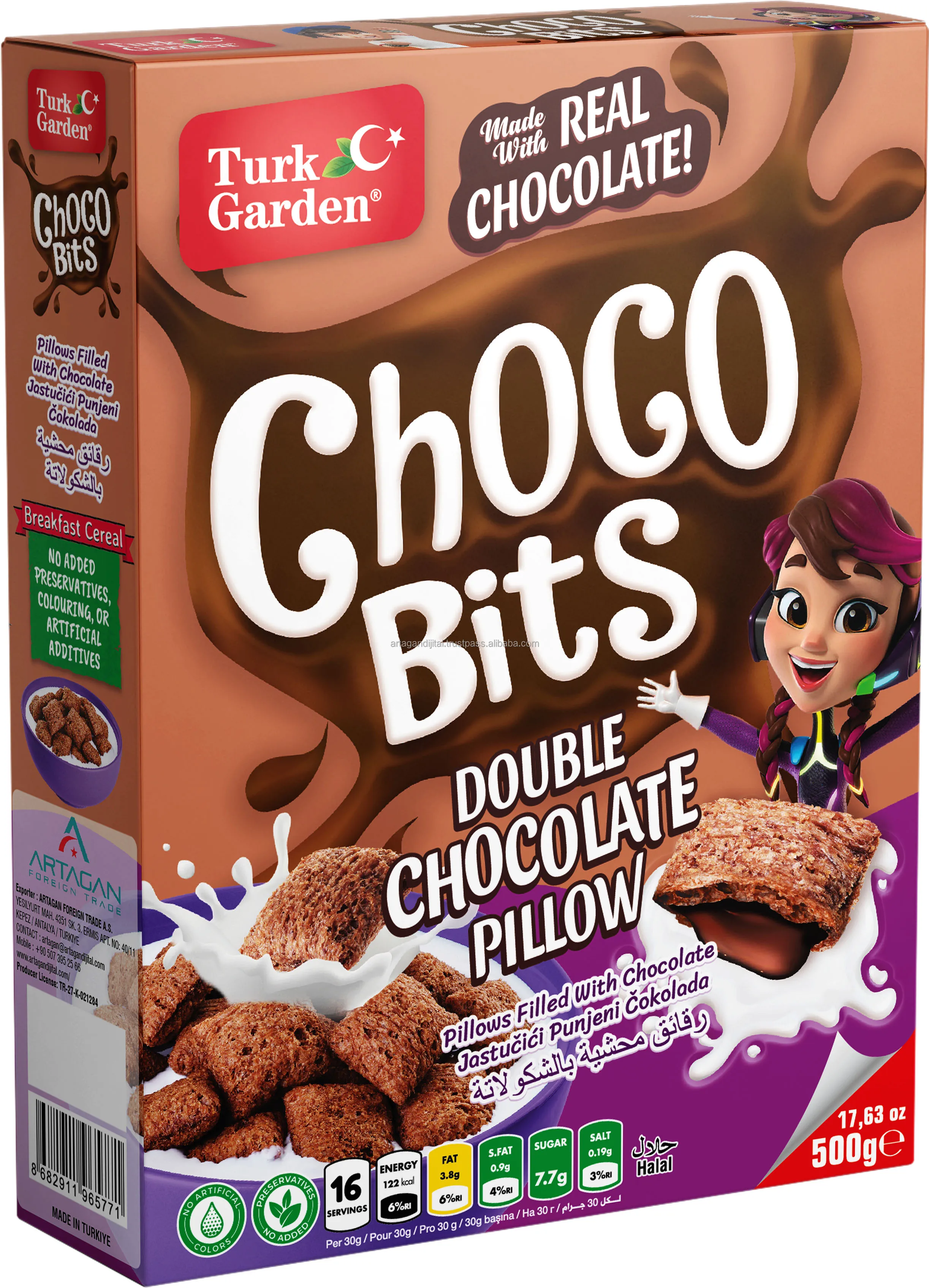 High Quality Corn Flakes Organic Corn Flakes Best Option and Health Choco Balls from Turkey Best Option and Healty Choco Pillow