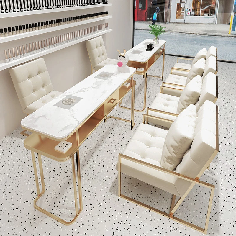 Nail Table Salon Manicure Furniture Professional Manicure Table And Chair Set