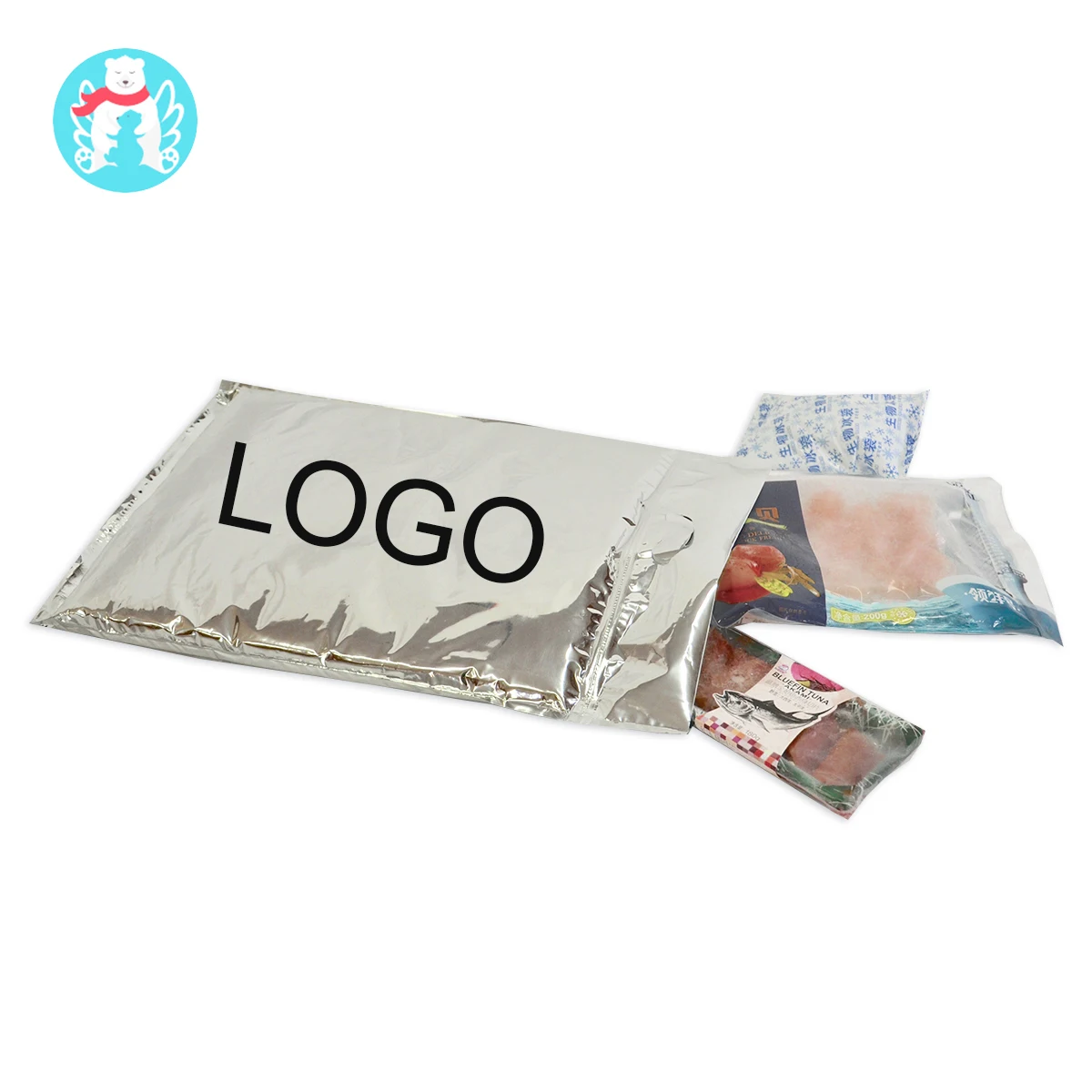 Heating Aluminum Foil Insulation Bag Liners Insulated Cooled Thermal Envelope Bag Liners For Food Packaging