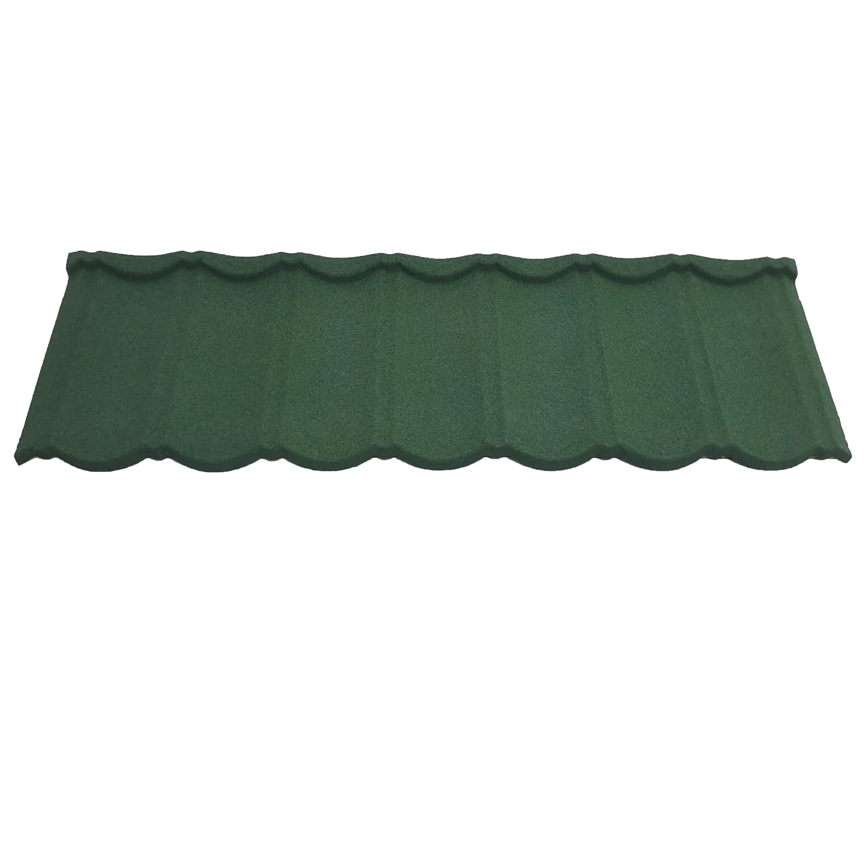 Terracotta Color Corrugated Stone Coated Metal Roof Tiles Instead Of Traditional Clay Tiles