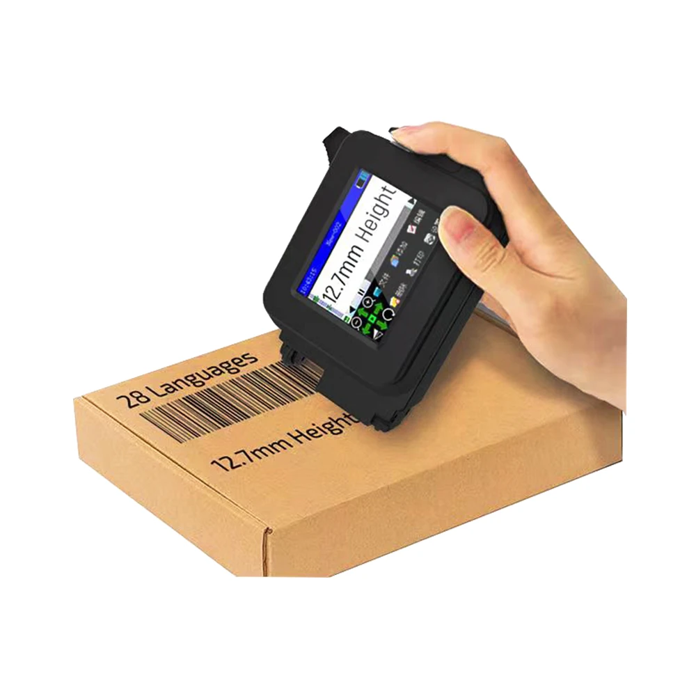 Portable Date inkjet 12.7mm mini pocket handheld inkjet printer bar code logo and picture for bottle, can, plastic bag