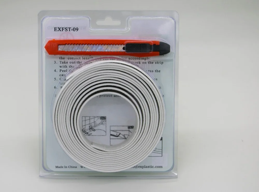 self adhesive Bathtub and Wall waterproof seal strip 31mmx3.2m