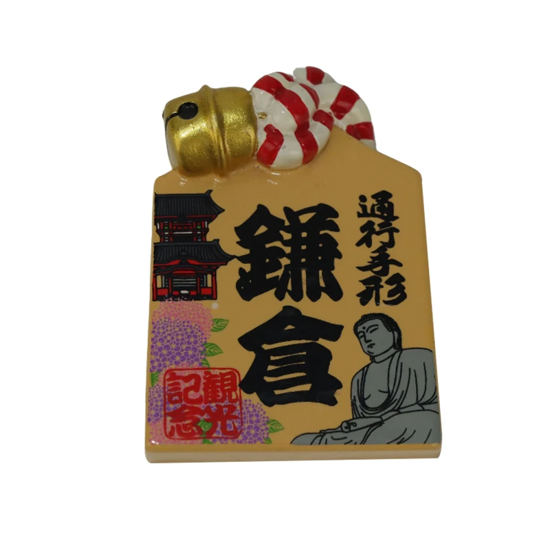 Custom Japanese style resin refrigerator sticker travel souvenir gift resin Fridge Magnet home decor Promotional souvenir
