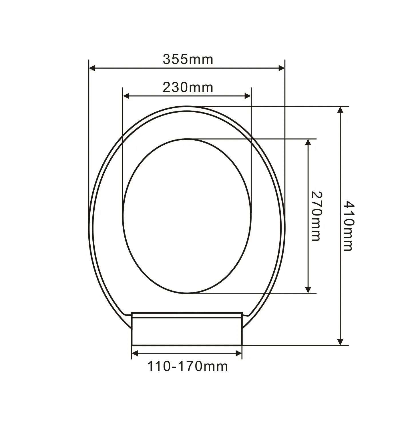 Custom Color Toilet Seat Medium Size PP Toilet Seat with Plastic Bolts Long Time Use Sanitary Wares Porcelain Seats PP Ceramics