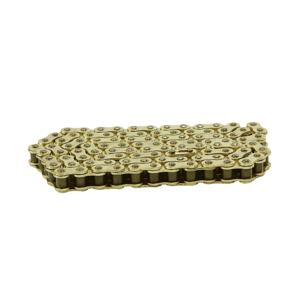 
High cost performance gold motorcycle parts roller chain factory direct sale with High Quality 