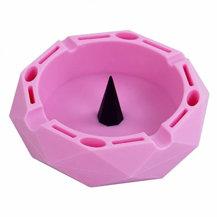 Custom Logo Unbreakable Pipe Ashtray Silicone Cigarette Ashtray