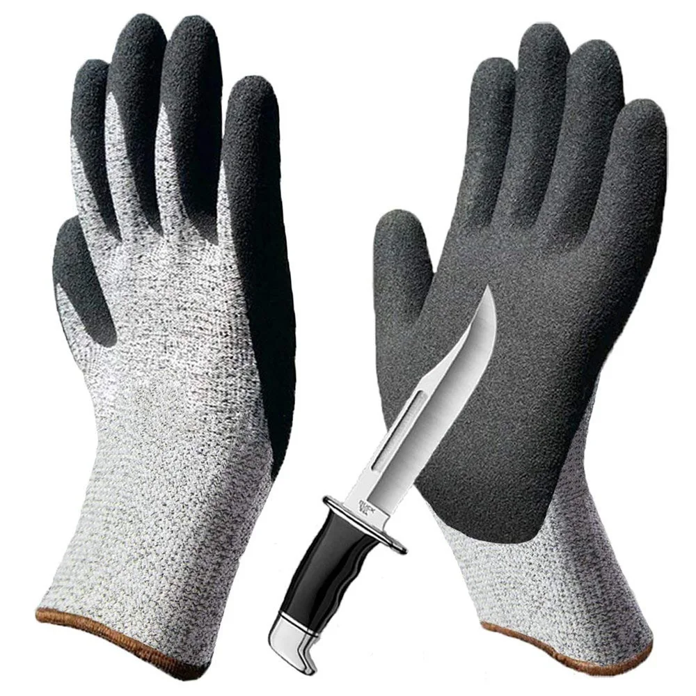 Stretch Fit Durable Power Grip Pass Food Contact Thin Machine Washable Cut Resistant Outdoor Work Thickened Safety Gloves