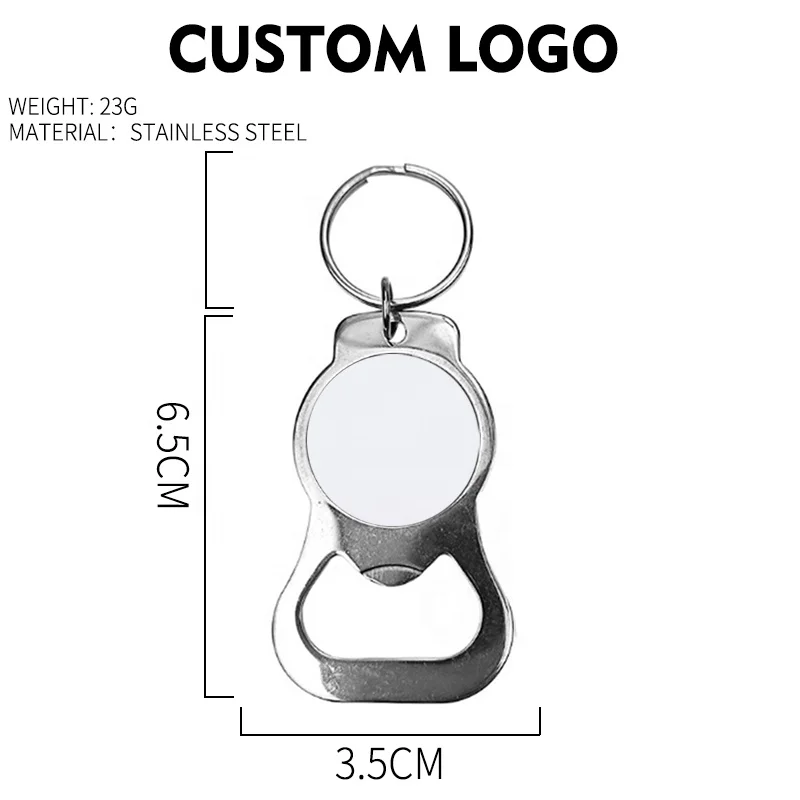 High Quality Metal Beer Bottle Opener Keychain Custom Logo Shape Casting Various Styles Key Ring Bottle Opener