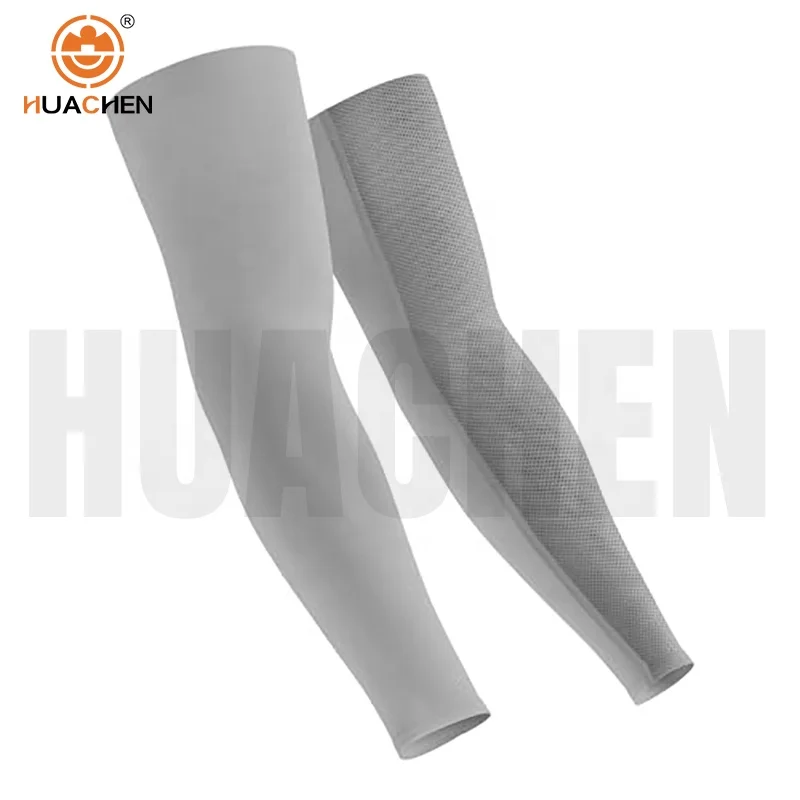 Huachen Custom Air-TEK Football Arm Sleeves with Logo Breathable Compression Sleeves for Men High-Performance Sports Gear