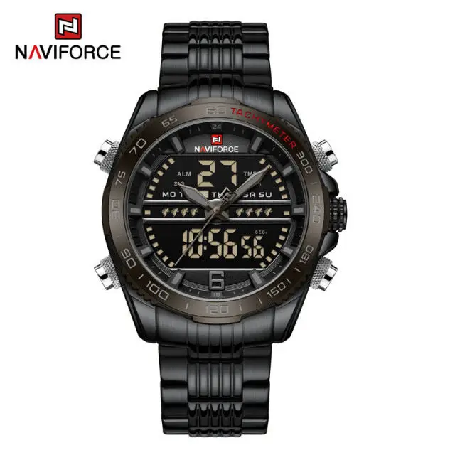 NAVIFORCE 9195 High Quality Male Quartz Men Wrist Watches Alloy Chronograph Cheapest Watch Men Watch 2022