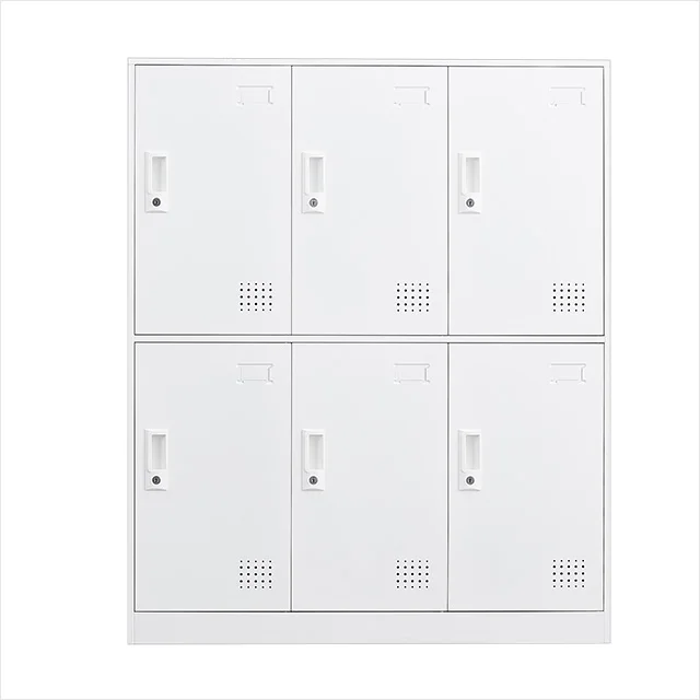 Six Door Steel Cabinet Used Metal Wardrobe Cabinet Steel Charging Locker