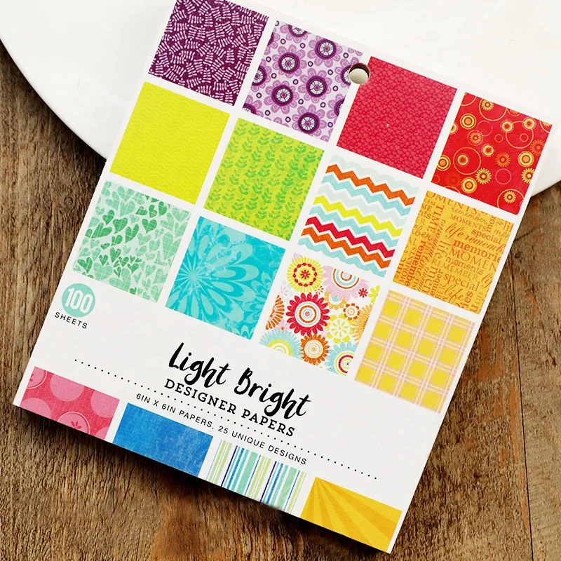 6x6 дюймов бумажная подкладка для альбома для скрапбукинга/Высококачественная печатная бумага/бумага для узоров