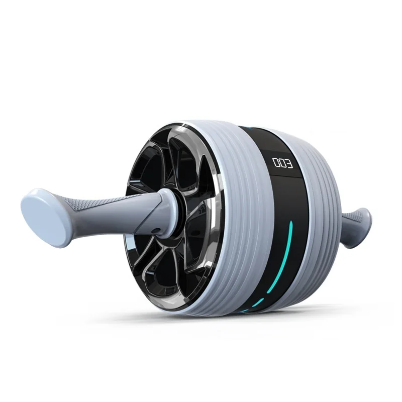 Gym Fitness Equipment Home Mute Automatic Rebound Smart Count Abdominal Training Wheel Abs Roller Wheel