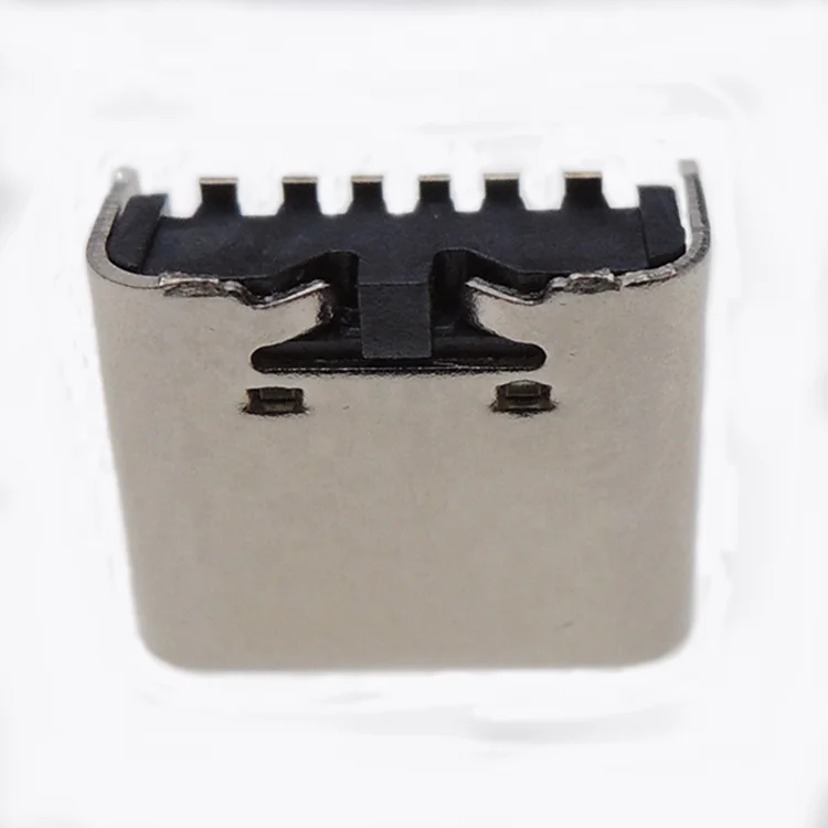 Manufacturer direct supply 6Pin L=6.85mm Horizontal SMD SMT Surface Mount Female USB C Type C Connector Socket