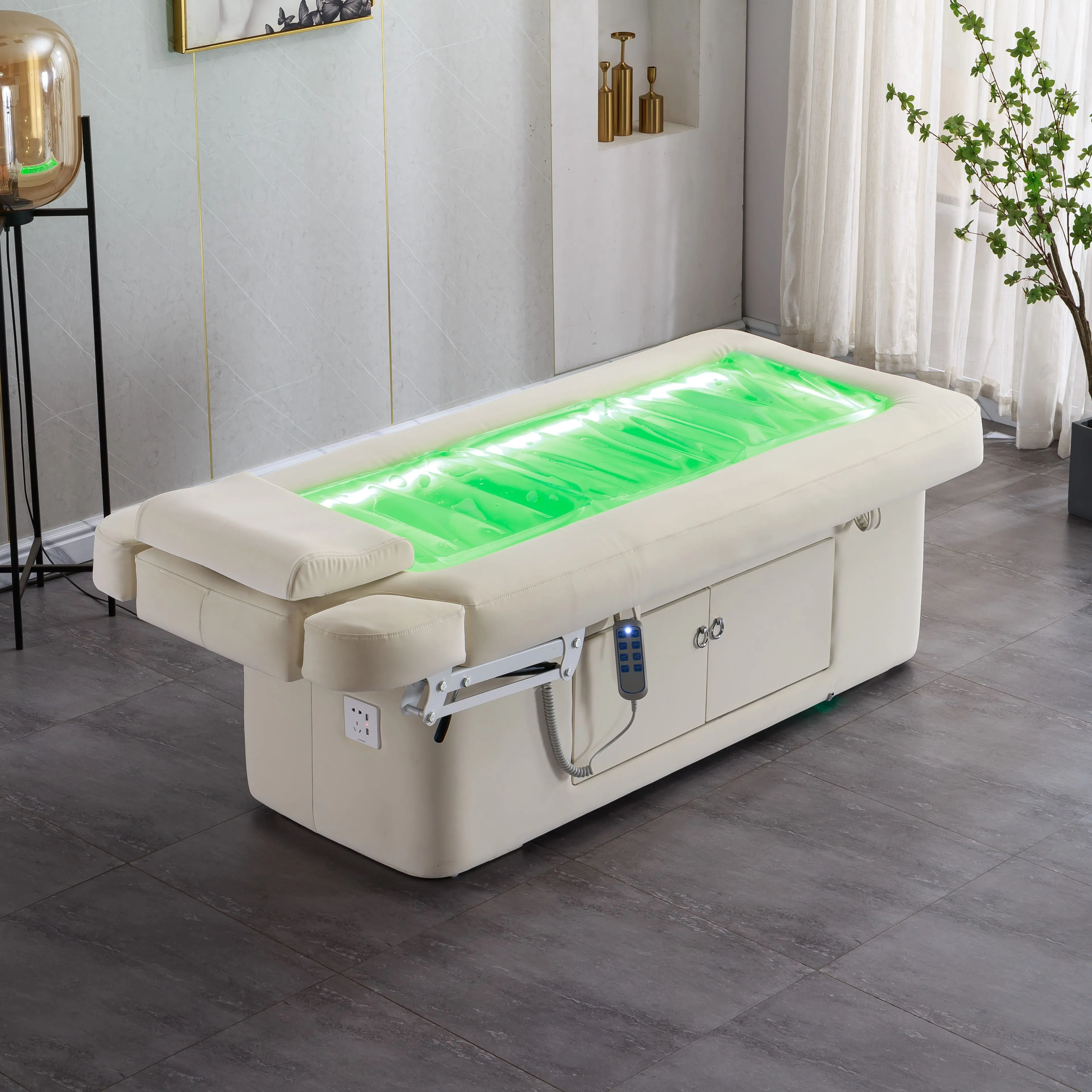 Newest Water Heating Function Bed Luxury Spa Fashion Thermal Massage Bed