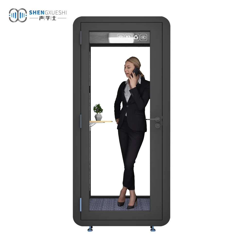 High quality soundproof box silent phone booth office cabin conference room