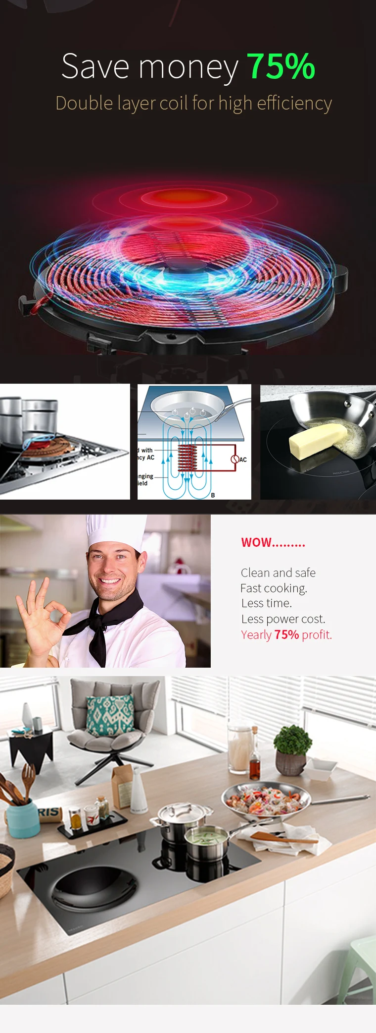 2021 best Selling Induction  Cooker with Touch Control Supper for Siriya