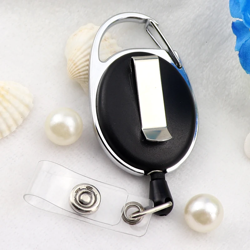 high quality custom retractable badge holder reel for keychain