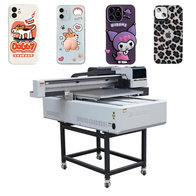 6090 uv flatbed printer 6 color Digital inkjet plotter uv led photo printing machine for book ceramic phone case glass plywood