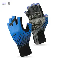 Factory wholesale summer half finger cycling gloves breathable cooling sun protection bike gloves custom antislip cycling gloves