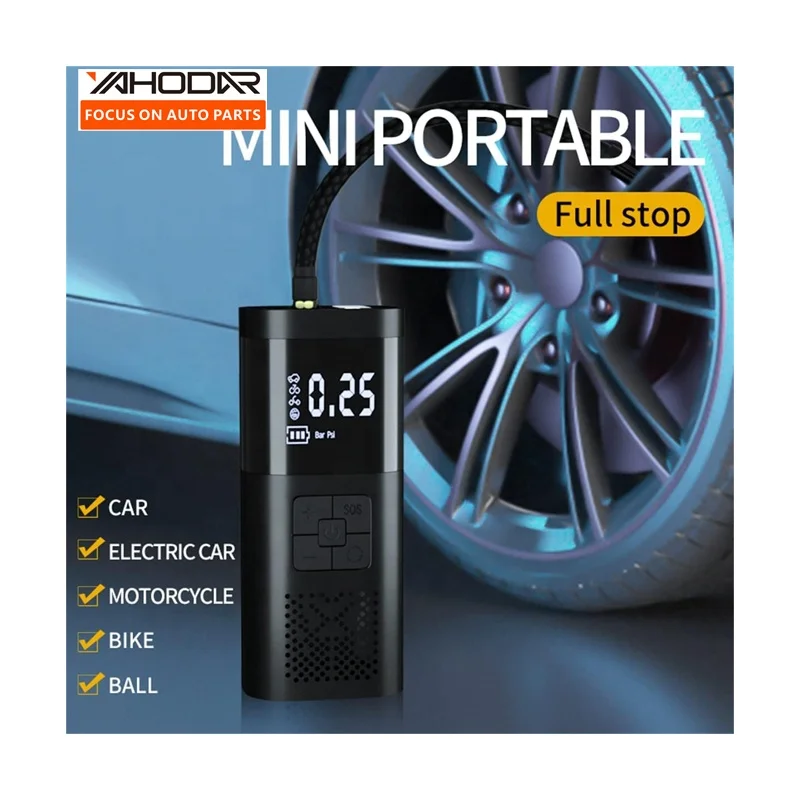Digital Tyre Inflator Portable Air Compressor Mini Air Pump For Car Motorcycles Ball Bicycle Tire 150 PSI