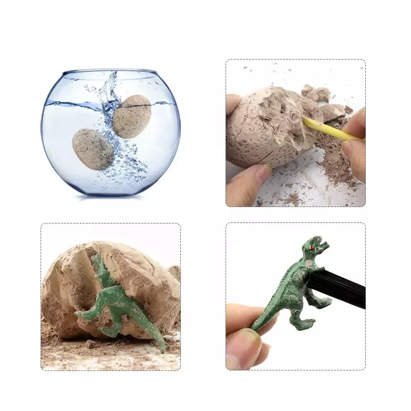 Kid Science huevos de dinosaurio dino dinosaur egg fossil dig kit dinosaur egg juguetes toy found for kids educational toys 2022