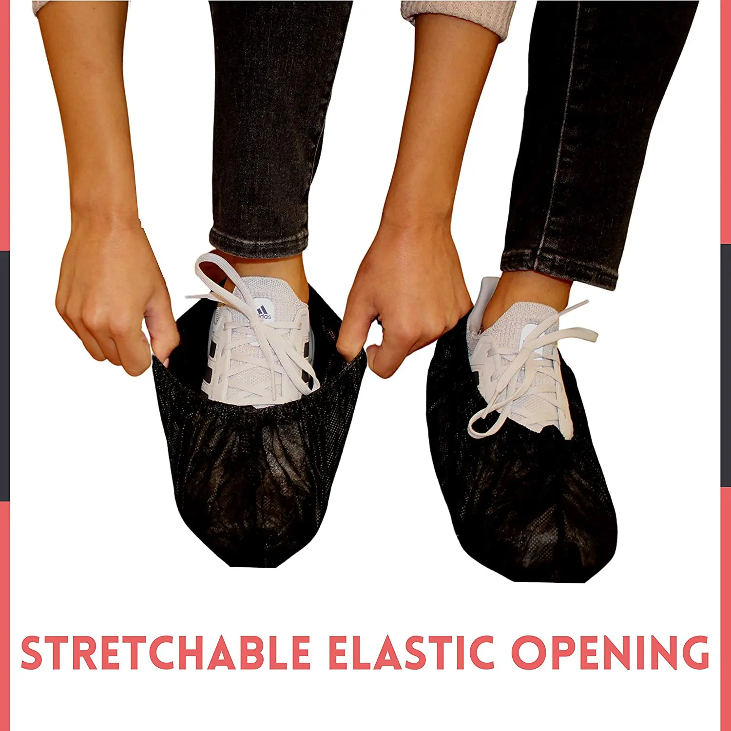 TOPMED Black Hot Sale Waterproof Slip-Resistant Disposable Overshoes Protective Wholesale Shoe Covers for Household