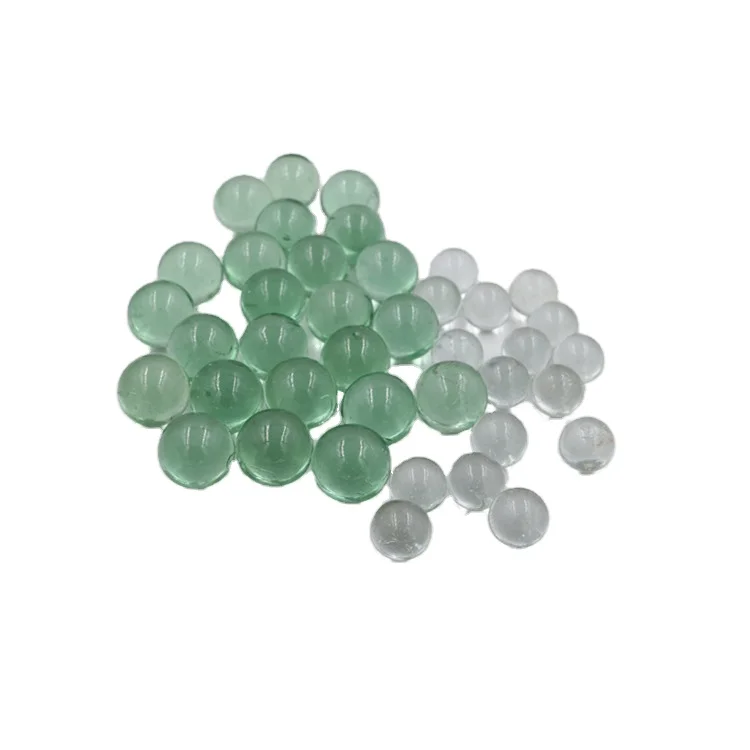 Прозрачный стеклянный мраморный шар 12