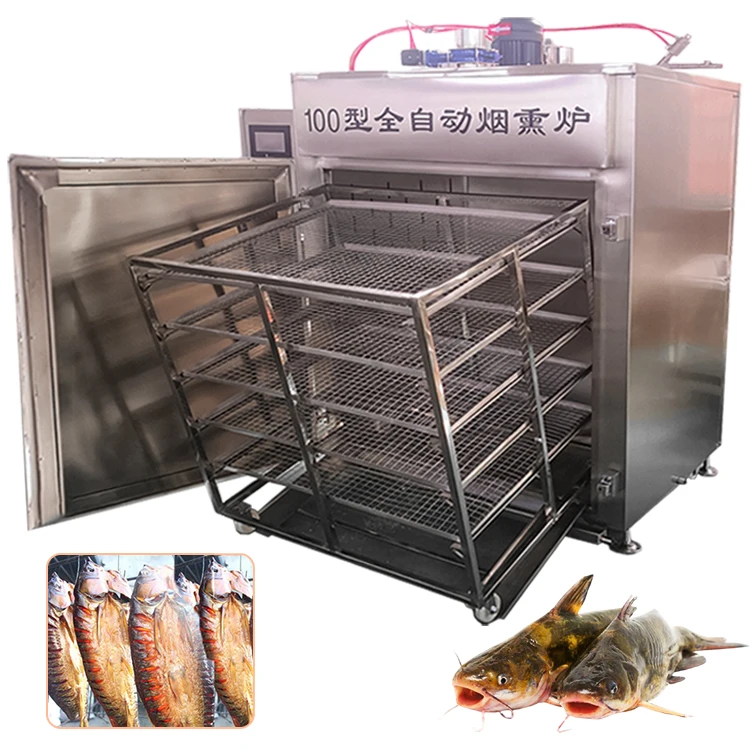 Industrial smoking house food fish turkey smoker smoking oven smoked chicken equipment