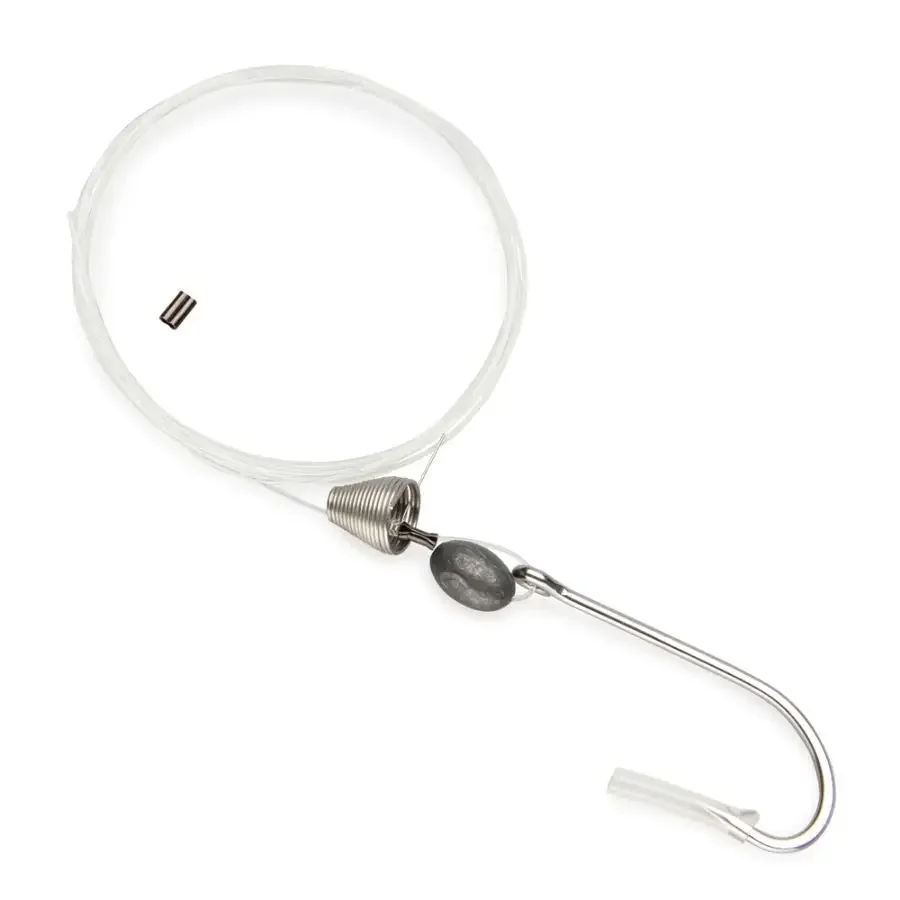 New Sea ballyhoo rig hooks double barrel crimp sleeves tuna fishing hooks big game fishing hooks