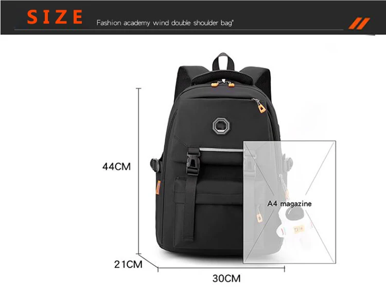 High Quality Business Computer Backpack Multiple Pocket USB Charger Port Laptop Backpack Shock Absorption Factory Wholesale