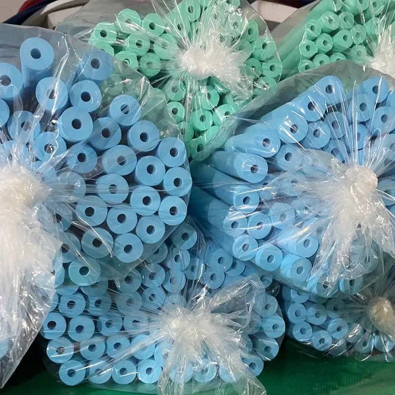 Protective solid foam tube hexagonal pe large rubber high density hollow polyethylene eva foam cylinder