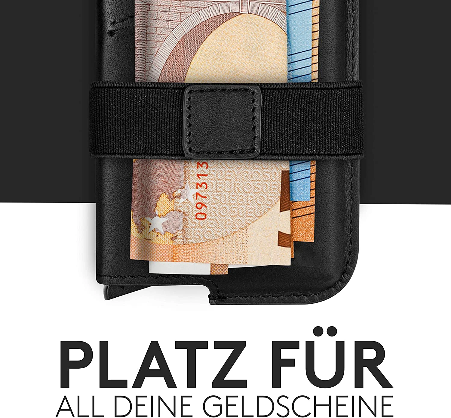 Мини-кошелек из натуральной кожи с алюминиевым металлическим отделением для кредитных карт, 2021, мужской и женский Умный кошелек, деловые держатели для карт, мужской бумажник Rf