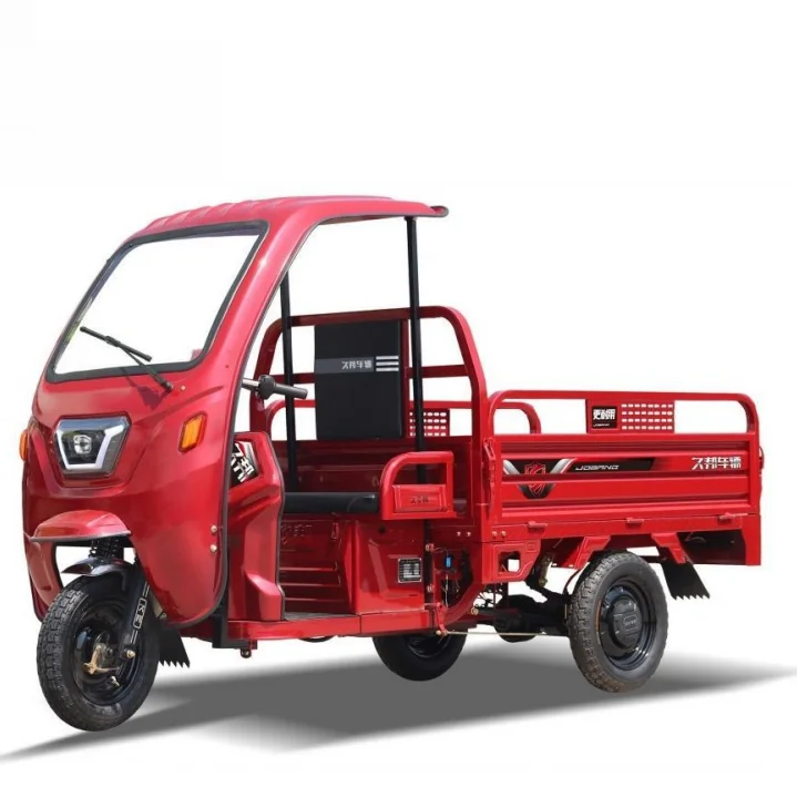 Jobang manufacturer Electric tricycle with closed cab Heavy Cargo Tricycle 1.6m