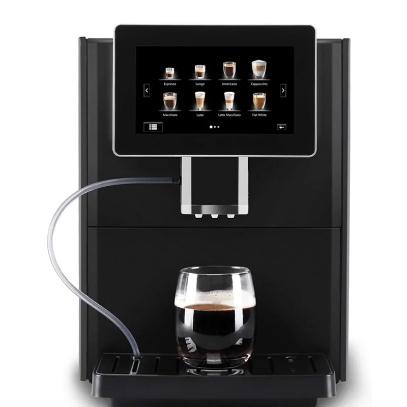 Brewing Americano Cappuccino Latte Macchiato Flat White Espresso Fully Automatic Espresso Coffee Machines with LED Touch Screen